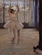 Edgar Degas Dancer in ther front of Photographer oil painting on canvas